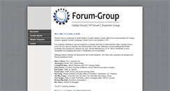 Desktop Screenshot of global.forum-groupllc.com