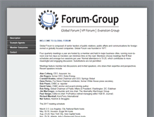 Tablet Screenshot of global.forum-groupllc.com